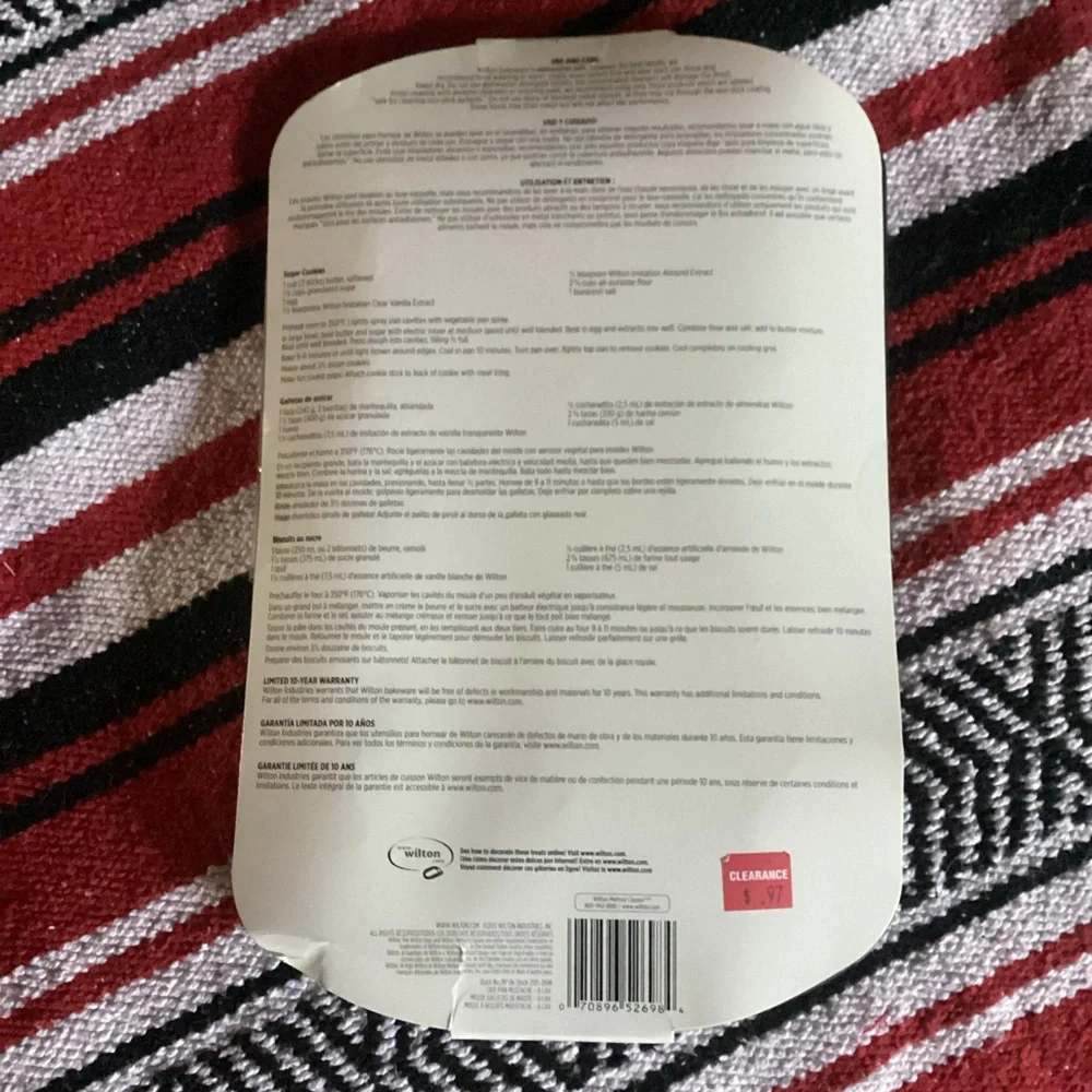 Wilton Mustache Cookie Pan- 6 cavities